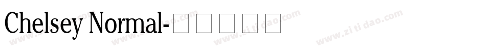 Chelsey Normal字体转换